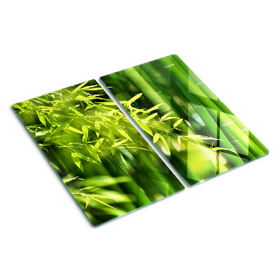 Tocător de bucătărie Frunze de bambus și frunziș verde