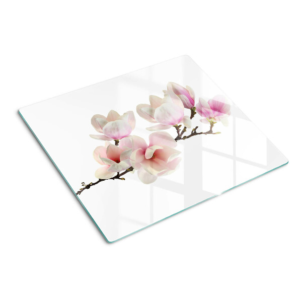 Tocător de bucătărie Flori de magnolie pe o ramură