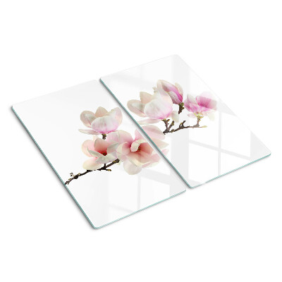 Tocător de bucătărie Flori de magnolie pe o ramură