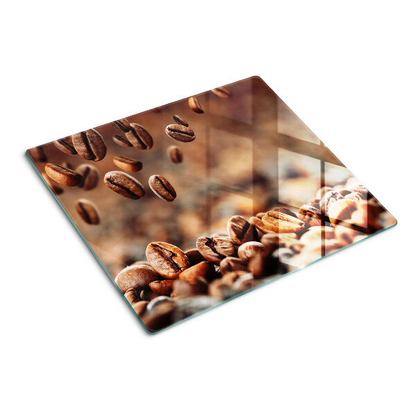 Tocător sticlă Boabele de cafea în mișcare