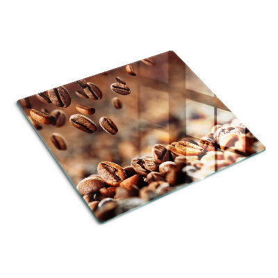 Tocător sticlă Boabele de cafea în mișcare