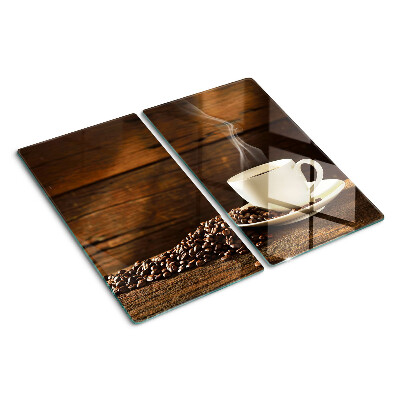 Tocător de bucătărie Cafea și o ceașcă