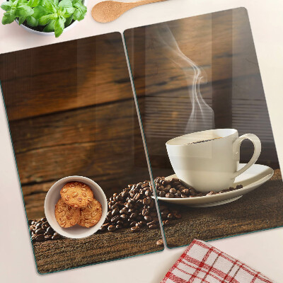Tocător de bucătărie Cafea și o ceașcă