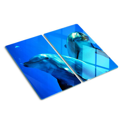 Tocător sticlă Delfinii în apă