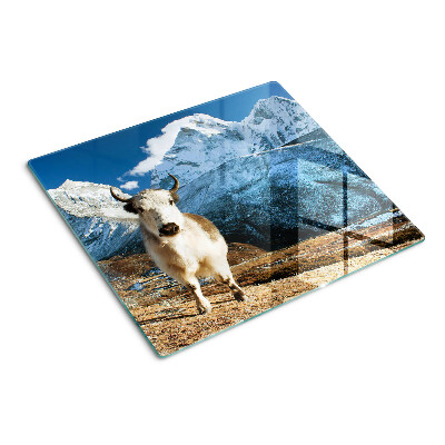 Tocător sticlă Vaca în munți