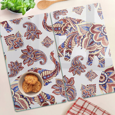 Tocător de bucătărie Model Paisley cu flori