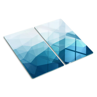 Tocător de bucătărie Gradient Triunghi Albastru