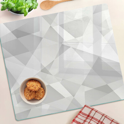 Tocător sticlă Geometrie în nuanțe de gri