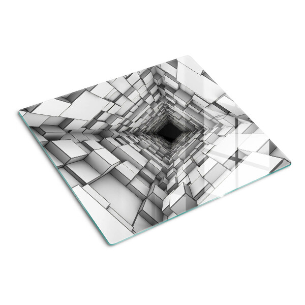 Tocător sticlă Labirint cub 3D