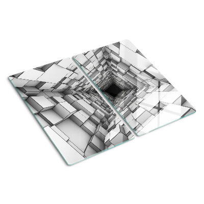 Tocător sticlă Labirint cub 3D