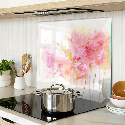 Tocător de bucătărie Acuarele florale în culori pastelate