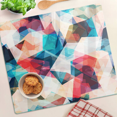 Tocător de bucătărie Geometrie abstractă în culori pastelate