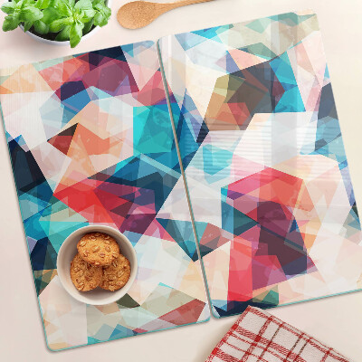 Tocător de bucătărie Geometrie abstractă în culori pastelate