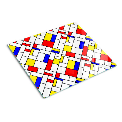 Tocător de bucătărie Geometrie în stilul lui Mondrian