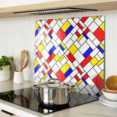 Tocător de bucătărie Geometrie în stilul lui Mondrian