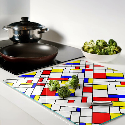 Tocător de bucătărie Geometrie în stilul lui Mondrian