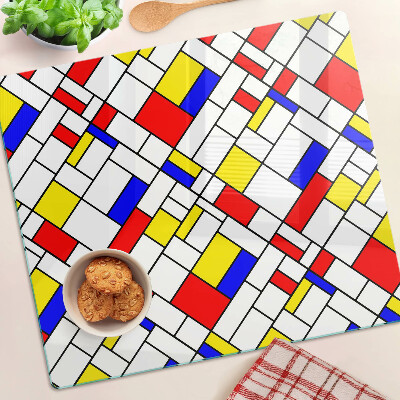 Tocător de bucătărie Geometrie în stilul lui Mondrian