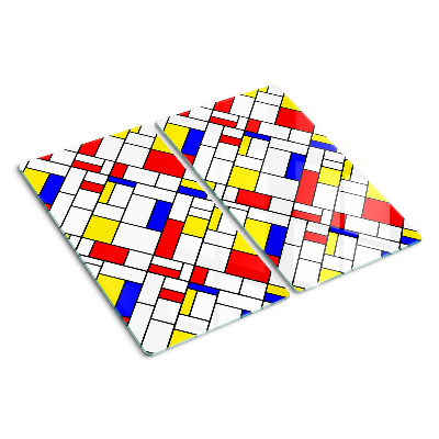 Tocător de bucătărie Geometrie în stilul lui Mondrian