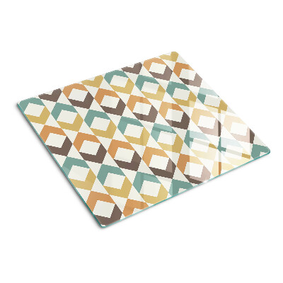 Tocător de bucătărie Geometrie în culori pastelate