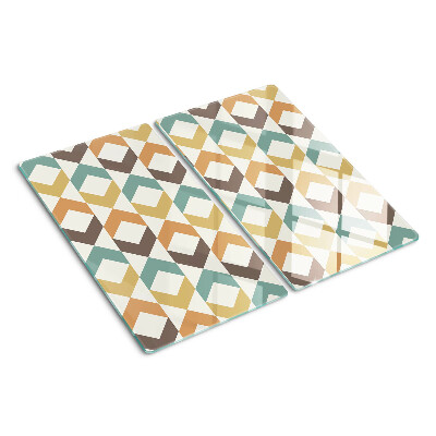 Tocător de bucătărie Geometrie în culori pastelate