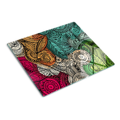 Tocător de bucătărie Motiv Mandala cu modele colorate
