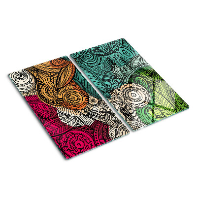 Tocător de bucătărie Motiv Mandala cu modele colorate