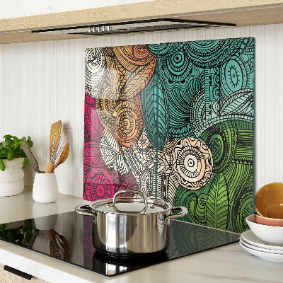 Tocător de bucătărie Motiv Mandala cu modele colorate