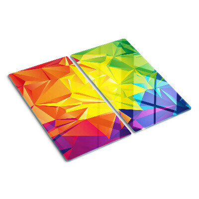 Tocător sticlă Geometria culorilor