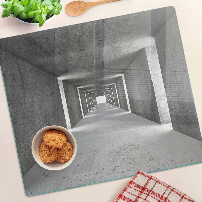 Tocător de bucătărie Tunel arhitectural în nuanțe de gri
