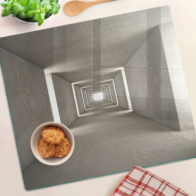 Tocător sticlă Interior geometric cu efect de adâncime