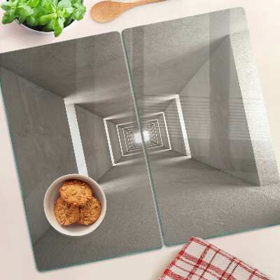 Tocător sticlă Interior geometric cu efect de adâncime