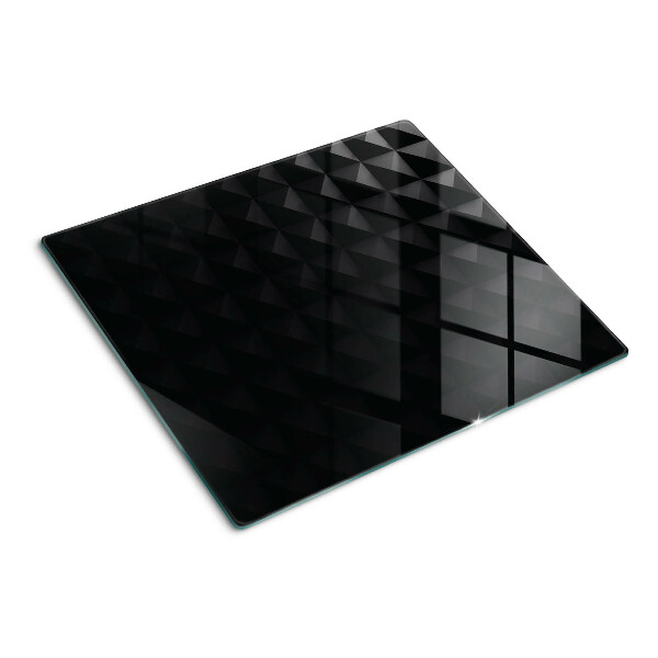 Tocător de bucătărie Modele geometrice în nuanțe de negru