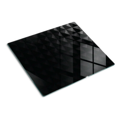 Tocător de bucătărie Modele geometrice în nuanțe de negru