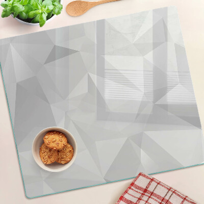 Tocător sticlă Geometrie în nuanțe de gri