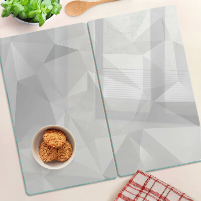 Tocător sticlă Geometrie în nuanțe de gri