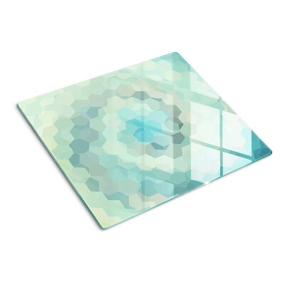 Tocător de bucătărie Forme geometrice în nuanțe de albastru