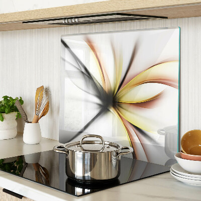 Tocător sticlă Abstract floral cu linii dinamice