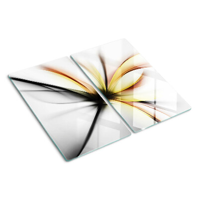 Tocător sticlă Abstract floral cu linii dinamice