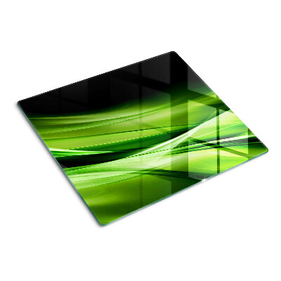 Tocător sticlă Valuri abstracte verzi