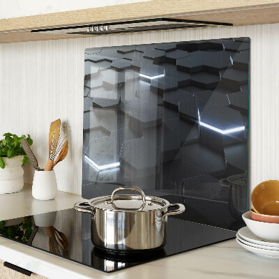 Tocător sticlă Model hexagonal cu efect 3D