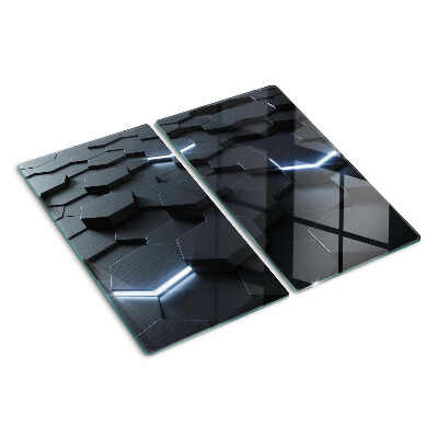 Tocător sticlă Model hexagonal cu efect 3D