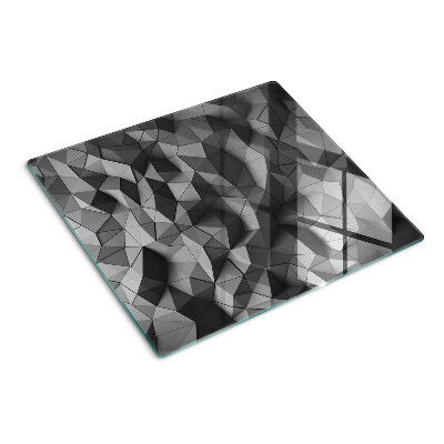 Tocător de bucătărie Model geometric abstract în nuanțe de gri