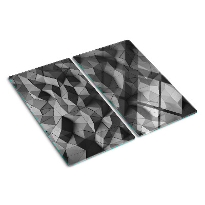 Tocător de bucătărie Model geometric abstract în nuanțe de gri