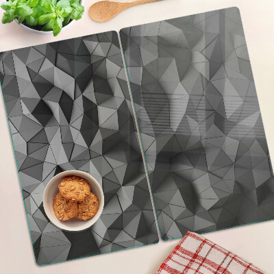 Tocător de bucătărie Model geometric abstract în nuanțe de gri