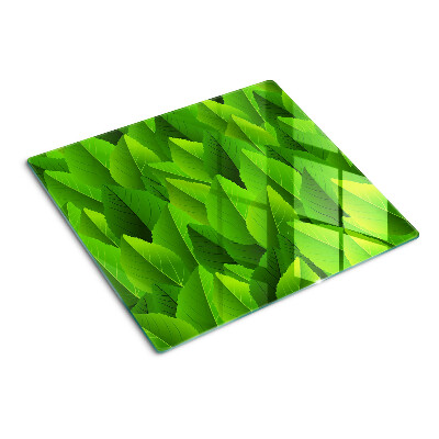 Tocător sticlă Frunze în nuanțe de verde