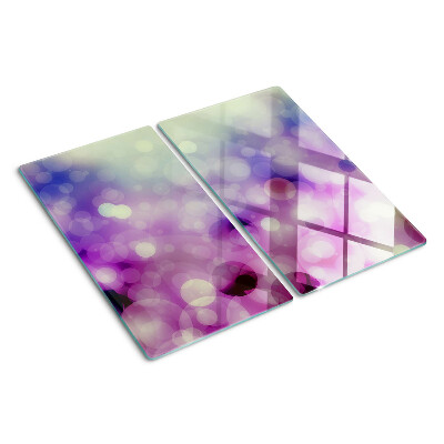 Tocător sticlă Bokeh în nuanțe de violet și roz