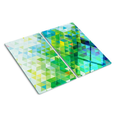 Tocător sticlă Geometria triunghiurilor colorate
