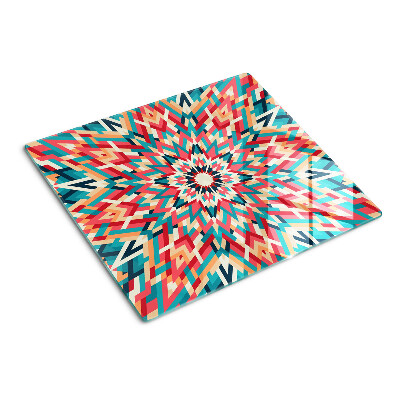 Tocător de bucătărie Mandala multicoloră