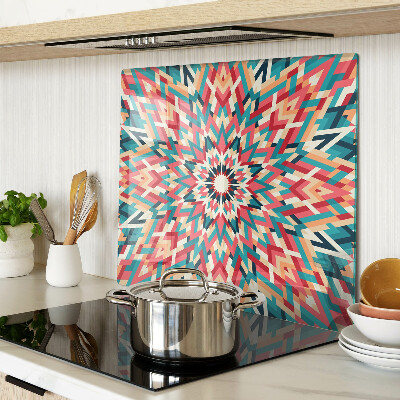 Tocător de bucătărie Mandala multicoloră