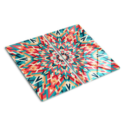 Tocător de bucătărie Mandala multicoloră